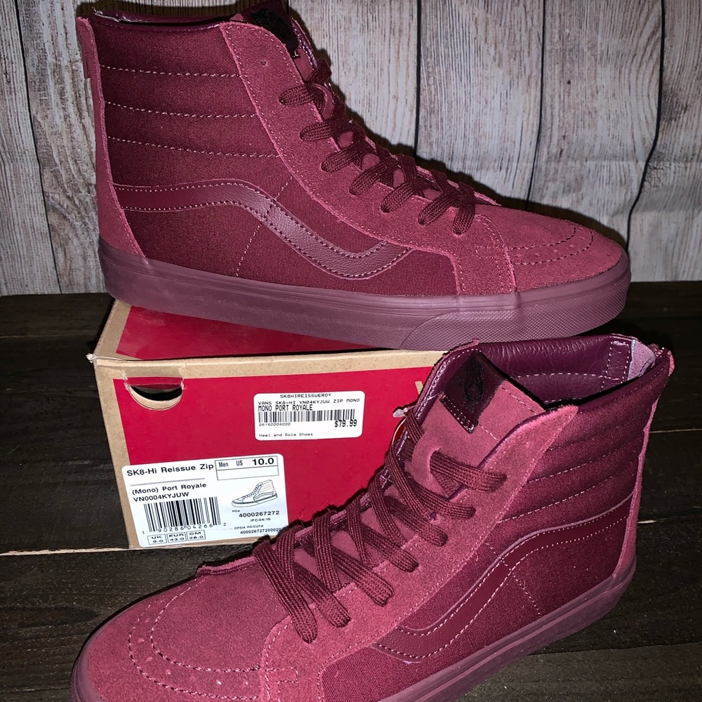 Vans sk8-hi reissue zip size: 10